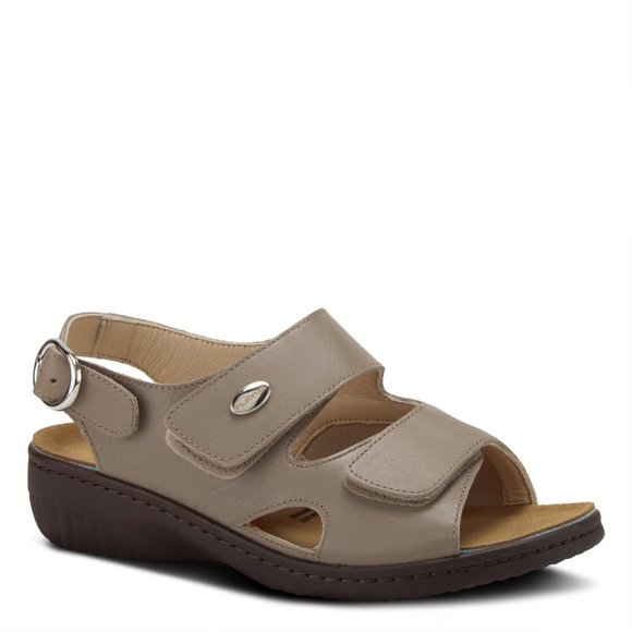 Spring Step Shoes Flexus Aksamala Slingback Sandal DARK TAUPE - Picture 1 of 7